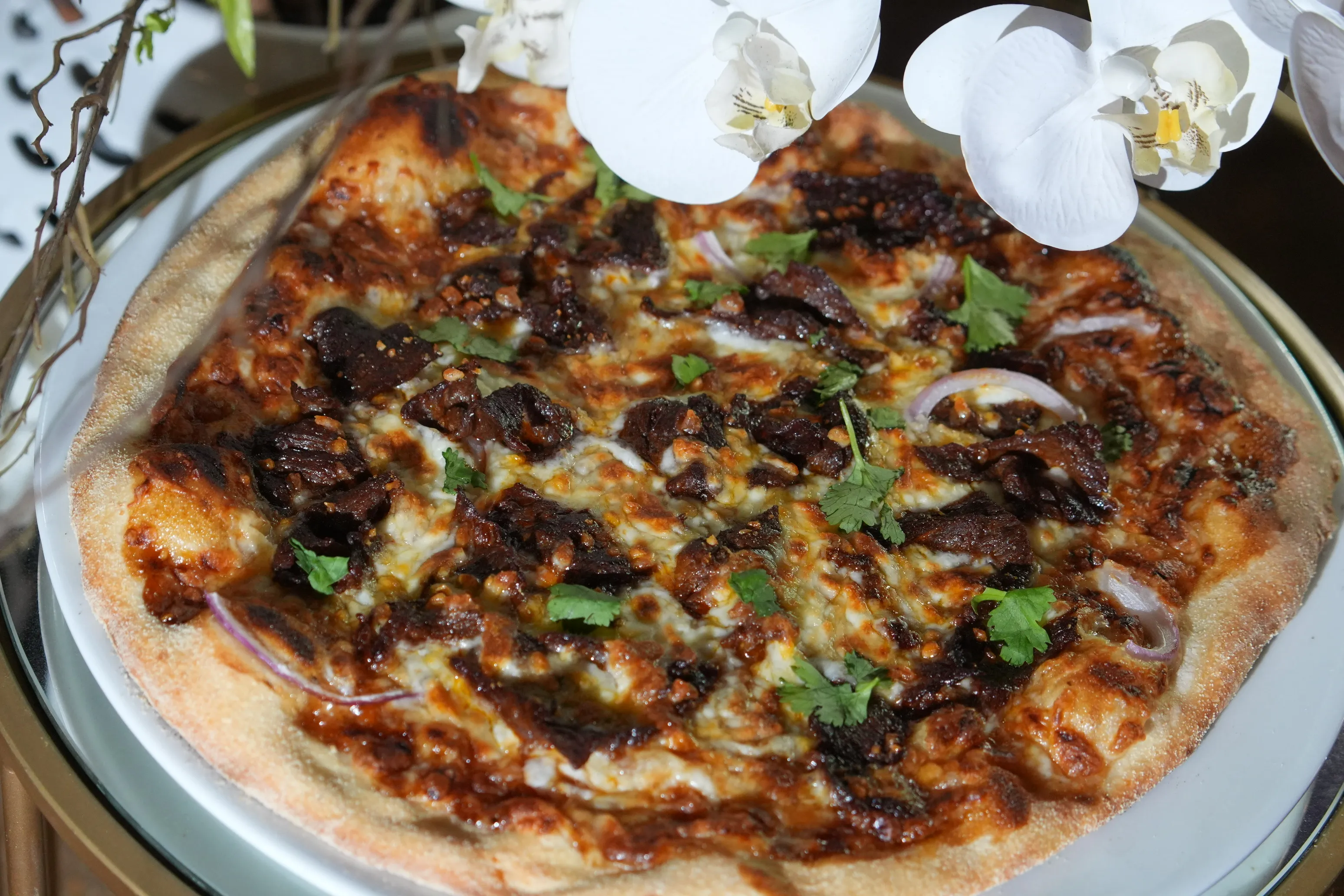 Naan-Crust Pizza