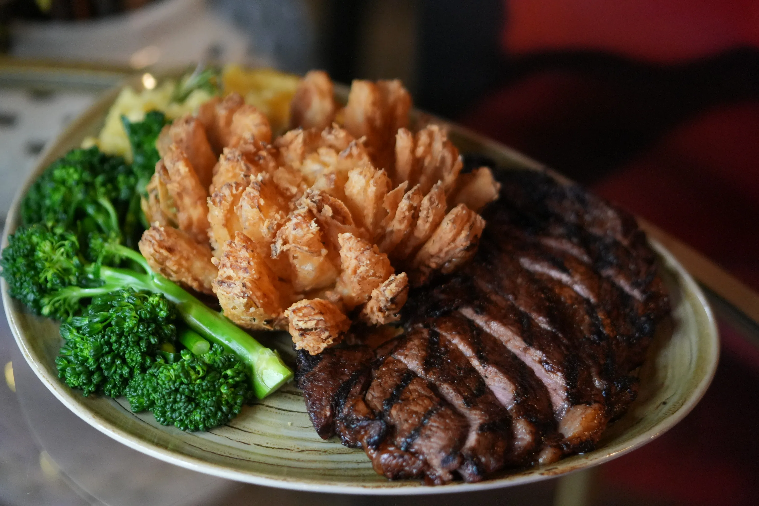Ribeye + Blooming Onion